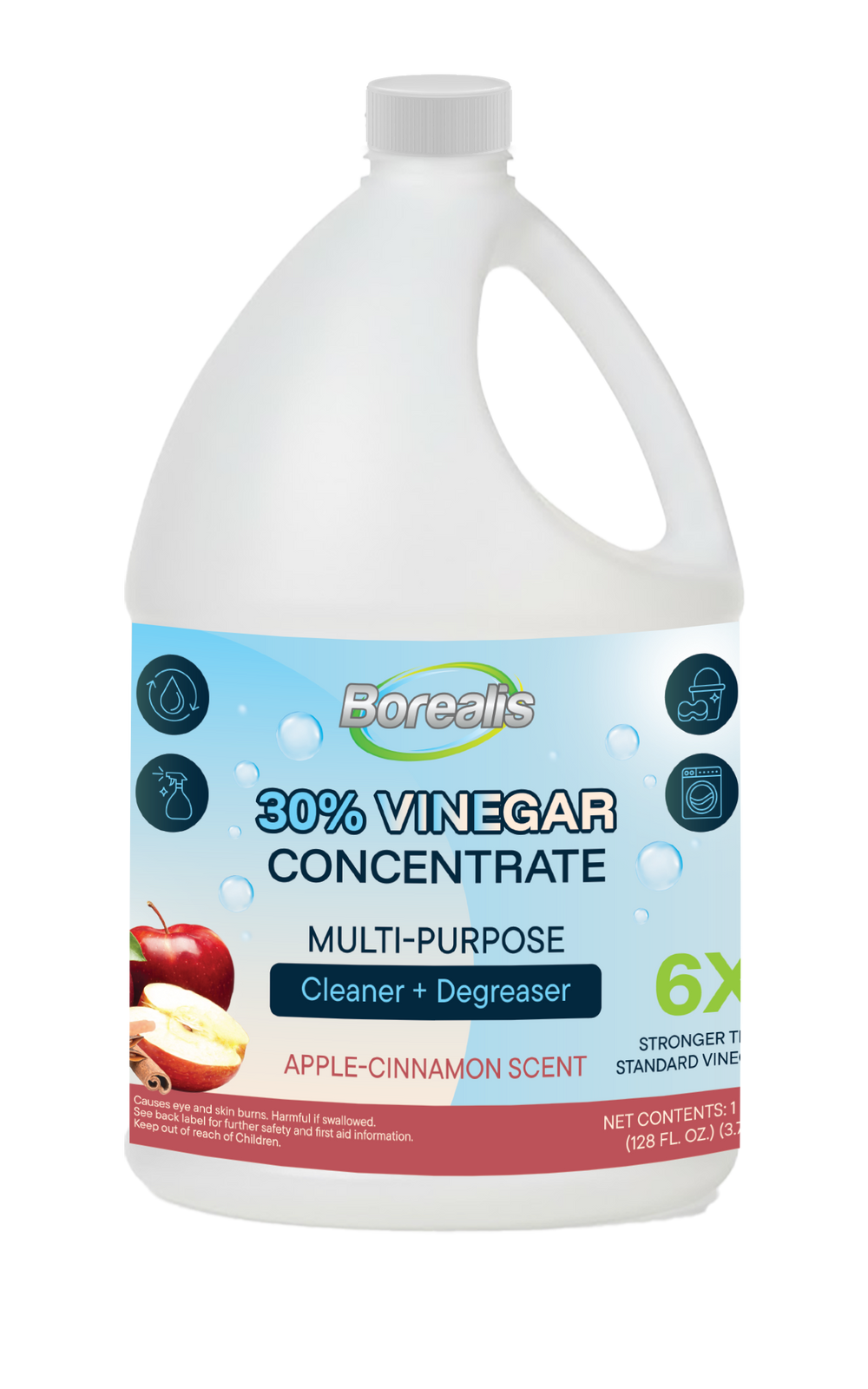 VINEGAR 30% APPLE CINNAMON SCENT 1GAL (3.8L)
