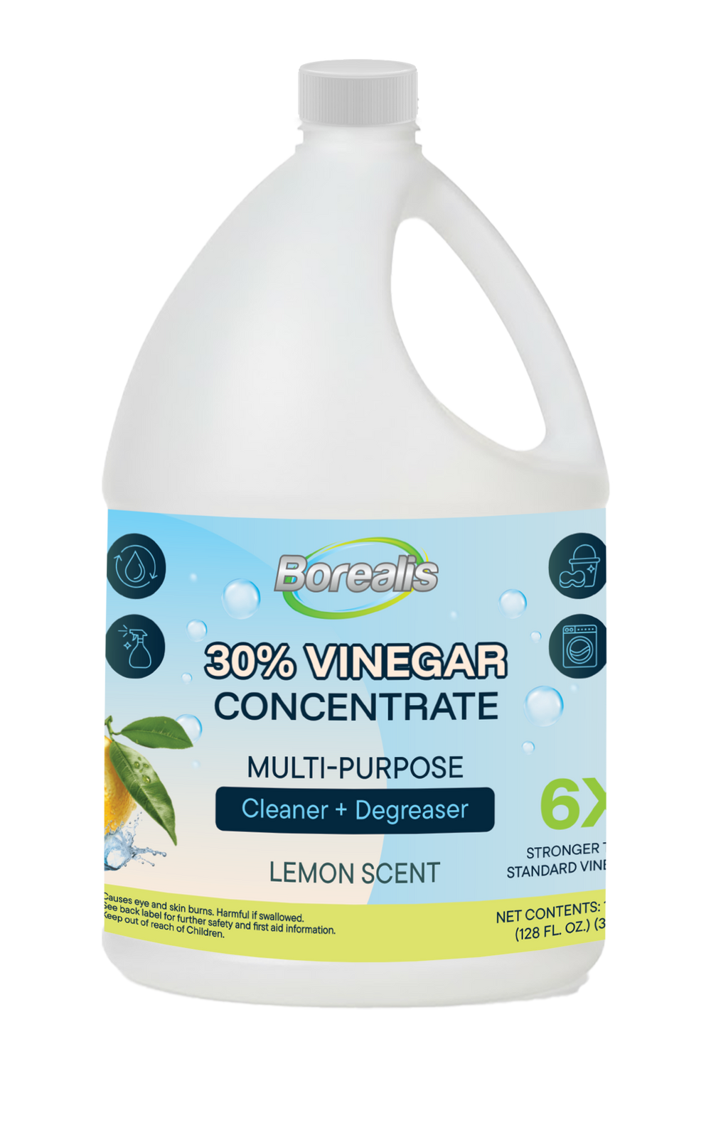 VINEGAR 30% LEMON SCENT 1GAL (3.8L)