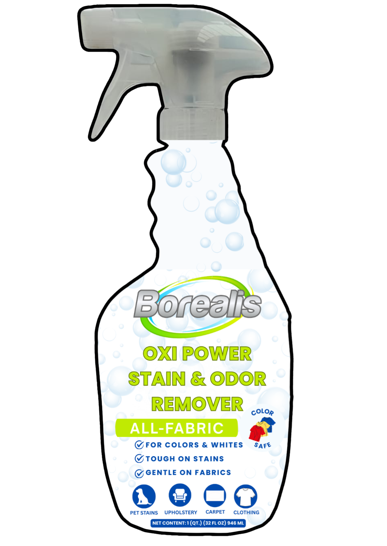 Oxi Power Stain & Odor Remover 3.78 LT.